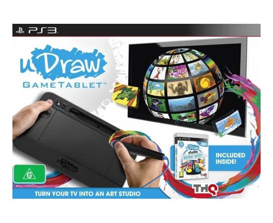uDraw Game Tablet + uDraw Studio: Instant Artist Playstation 3 (PS3) video spēle PlayStation 4 (PS4) spēles
