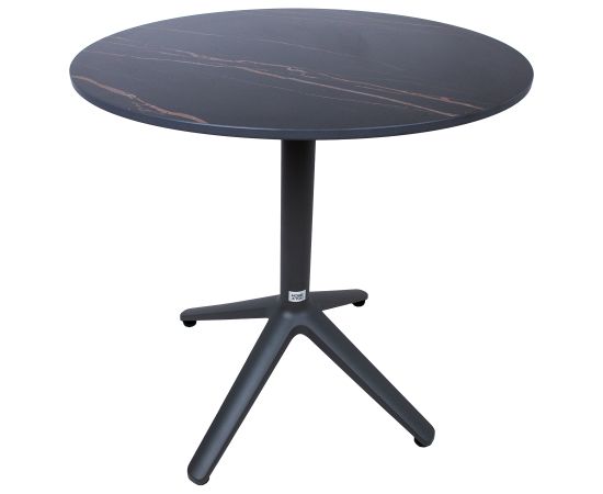 Стол BEIDA с каменной столешницей D70xH72см Dārza galdi