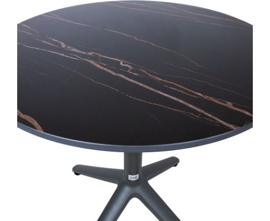 Стол BEIDA с каменной столешницей D70xH72см Dārza galdi