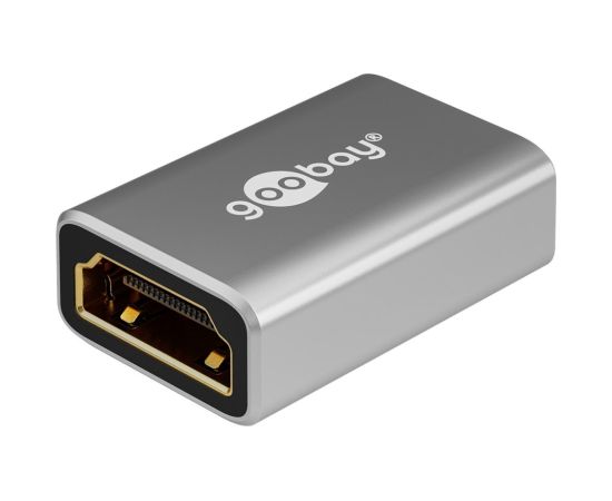 Goobay 72008 HDMI™ Adapter, Coupling, Gold-Plated, 8K @ 60 Hz, Black, Silver Goobay Adapteri