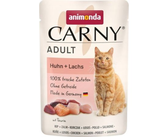 ANIMONDA Carny Adult Chicken and salmon - wet cat food - 85g Kaķu konservi