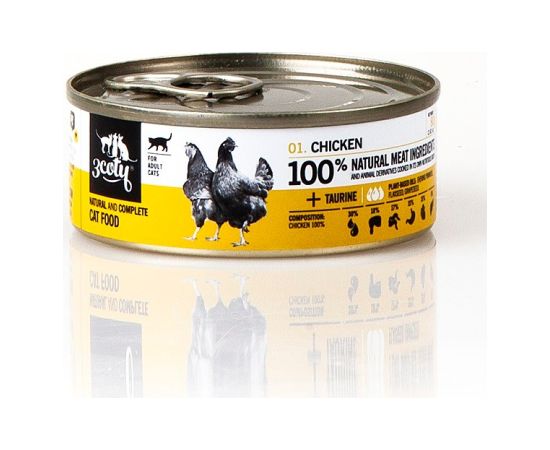 3COTY Chicken - wet cat food - 80g Консервы кошек