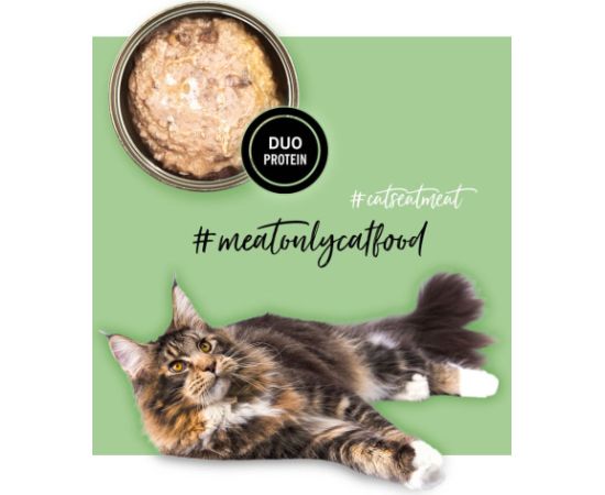 3COTY Chicken with goose - wet cat food - 80g Консервы кошек