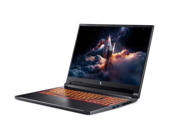 Acer NITRO V 16'' WUXGA AMD Ryzen 5 240 16GB RAM 512GB SSD GeForce RTX 5050 8GB W11H, Obsidian Black Portatīvie datori