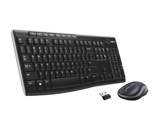 Logitech MK270 Wireless Combo Keyboard + Mouse, US Int, Black (SPEC) Jaunumi - Datori