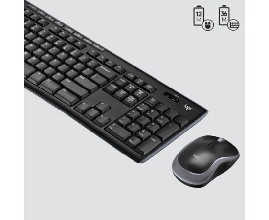 Logitech MK270 Wireless Combo Keyboard + Mouse, US Int, Black (SPEC) Jaunumi - Datori