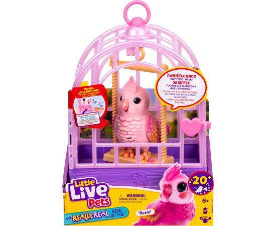 LITTLE LIVE PETS Интерактивная игрушка Птица в клетке Мягкие игрушки