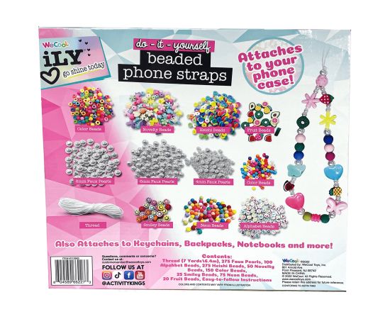 WECOOL DIY komplekts Beaded Phone Straps Radošās rotaļlietas
