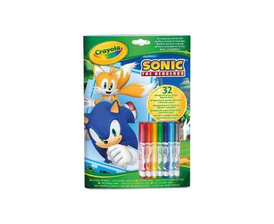 CRAYOLA SONIC раскраска с активностями Детское искусство Baby Art