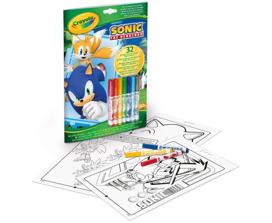 CRAYOLA SONIC раскраска с активностями Детское искусство Baby Art