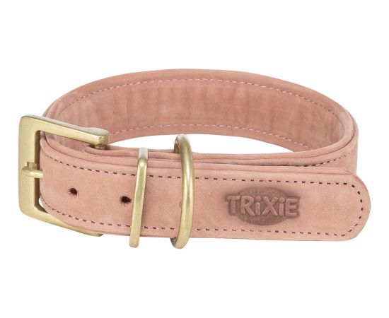 Trixie Obroża dla psa skórzana różowa M: 36–43 cm/30 mm Citas preces