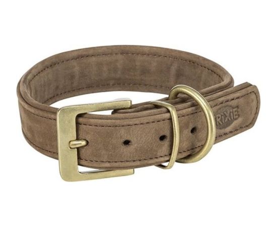 Trixie obroża dla psa skórzana brązowa M: 36–43 cm/30 mm Citas preces