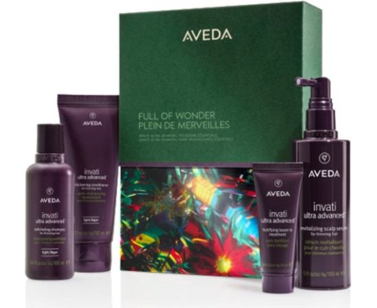 AVEDA_SET Full of Wonder Invati Ultra Advanced szampon do włosów 100ml + odżywka do włosów 100ml + kuracja do włosów 25ml + serum do skóry głowy 150ml Sejas kopšana