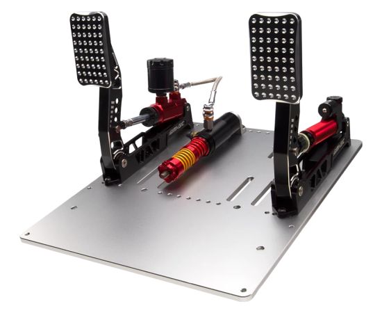 SIMAGIC Crimson Edition Hydraulic (Dual) Pedal Set, 100 kg Load‑Cell, S311 Piederumi konsolēm