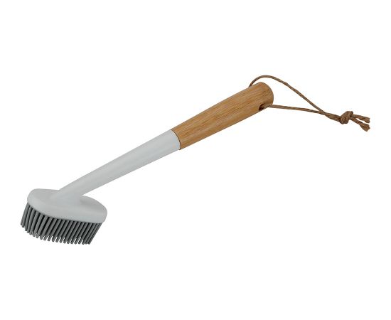 Щётка для мытья посуды из бамбука с силиконом, овальная, 82317, Michelino Ēdamrīki