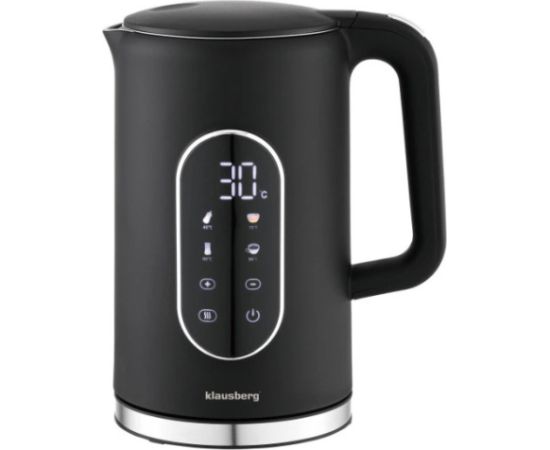 Elektriskā tējkanna Klausberg KB 7891 ar LED paneli, tilpums 1.7L 2200W Tējkannas (elektriskās)