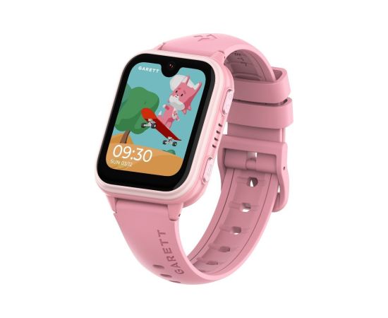 Išmanusis laikrodis su lietuvišku meniu Garett Kids Vibe AI 4G su GPS, kamera, Pink Rokas pulksteņi 