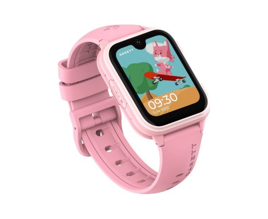 Išmanusis laikrodis su lietuvišku meniu Garett Kids Vibe AI 4G su GPS, kamera, Pink Rokas pulksteņi 