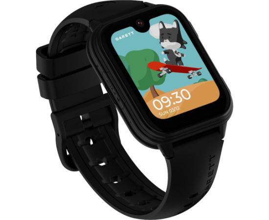 Išmanusis laikrodis su lietuvišku meniu Garett Kids Vibe AI 4G su GPS, kamera, Black Rokas pulksteņi 