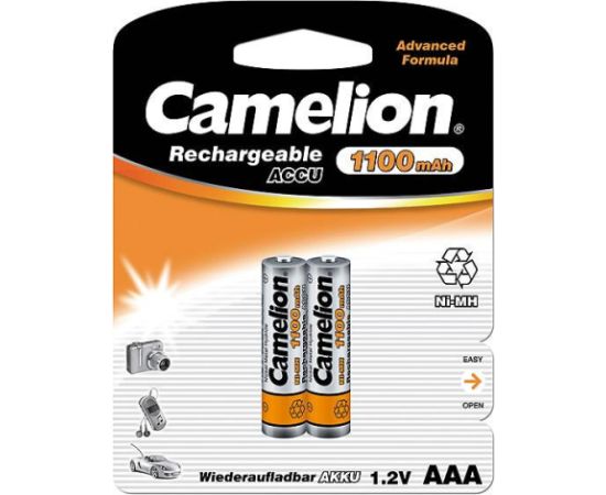 Camelion AAA/HR03 1100 mAh Rechargeable Batteries Ni-MH 2 pc(s) Батарейки, аккумуляторы