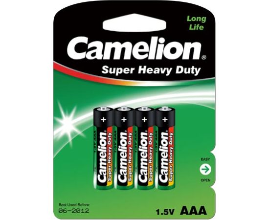 Camelion R03P-BP4G AAA/LR03 Super Heavy Duty 4 pc(s) Baterijas un akumulatori