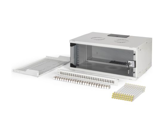 Digitus SOHO Pro network set, 483 mm (19"), 4U, 540 x 400 mm DN-49200-SET Light Grey Serveri un to komponentes