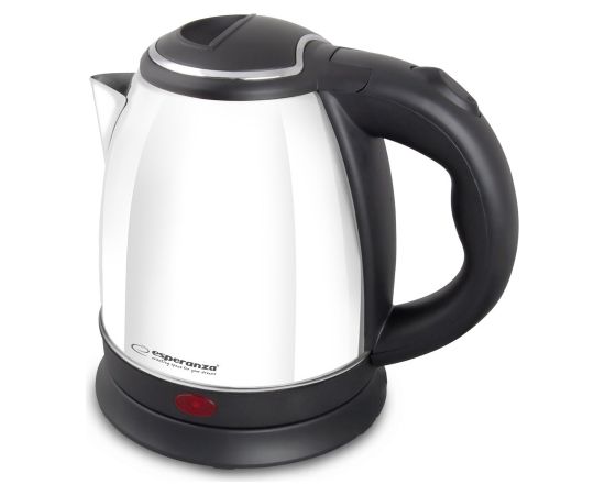 Esperanza EKK128W Electric kettle 1 L Black,White 1350 W Tējkannas (elektriskās)