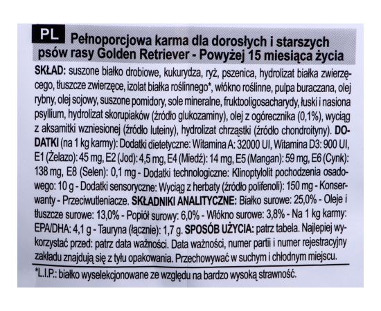 Royal Canin Golden Retriever Adult 12 kg Barība