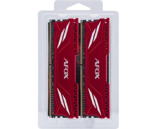 AFOX GAMING DDR4 2X16GB 3200MHZ CL16 RANK1 XMP2 RED RAM Operatīvā atmiņa