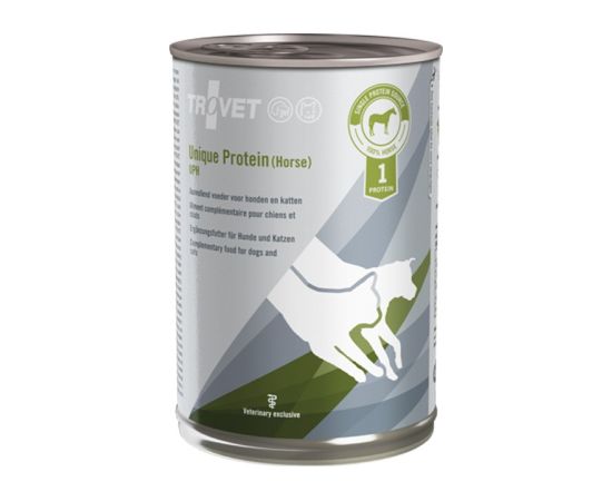 TROVET Unique Protein UPH with horse - Wet dog and cat food - 400 g Suņu barība