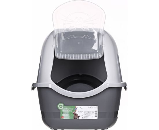 DIAMENTIQ BAYA light grey/dark grey -  cat litter box - 55,5 x 40 x 38,7 cm Kaķu pakaišu kastes