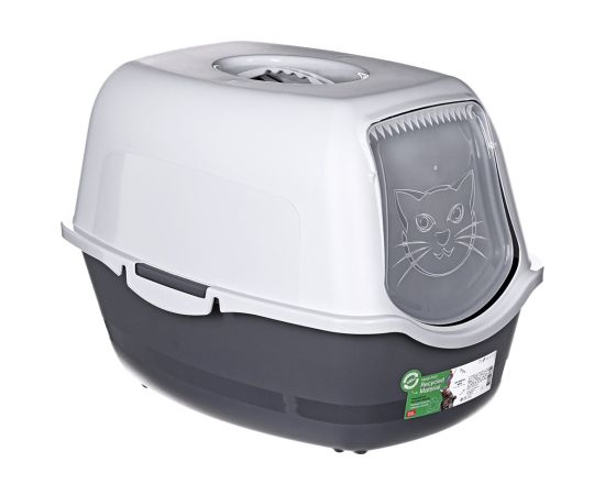DIAMENTIQ BAYA light grey/dark grey -  cat litter box - 55,5 x 40 x 38,7 cm Kaķu pakaišu kastes