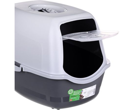 DIAMENTIQ BAYA light grey/dark grey -  cat litter box - 55,5 x 40 x 38,7 cm Kaķu pakaišu kastes