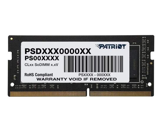 Patriot SO-DIMM DDR4 16GB 3200MHz Bulk Rank1 2Gx8 Оперативная память (RAM)
