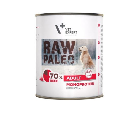 RAW PALEO Adult Monoprotein Beef - wet dog food - 800 g Suņu barība