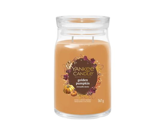 Yankee Candle Golden Pumpkin Signature ( zlatá dýně ) - Vonná svíčka 368.0g Telpu aromāti