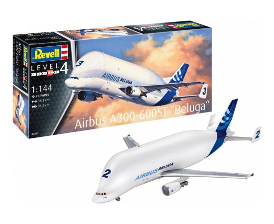 Revell Model plastikowy samolot airbus a300-600st beluga 1/144 Figūriņas un varoņi
