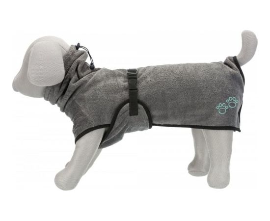Trixie Szlafrok, dla psa, szary, tkanina frotte, XL: 70 cm Citas preces