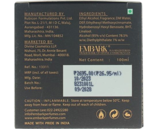 Histoires De Parfums Embark, Wood Oud, Eau De Parfum, Unisex, 100 ml Unisex Unisex Smaržas