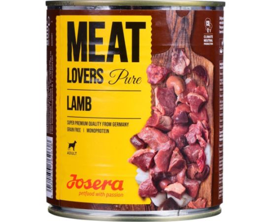 Josera Meatlovers Pure Jagnięcina karma mokra dla psów 800g Suņu barība