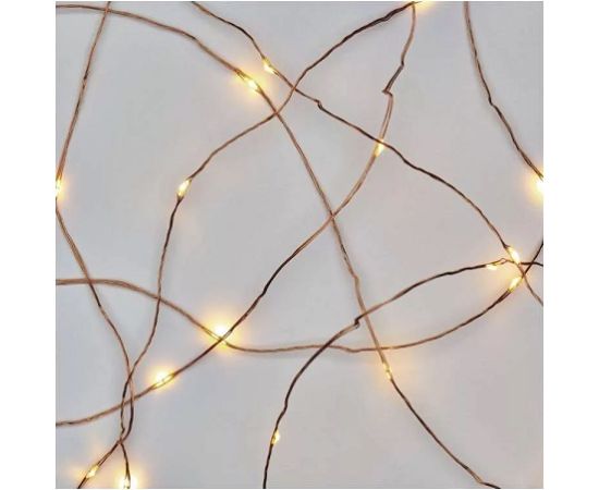 Светолиодная гирлянда NANO, 230Vac, 4m, 40 x LED, soe valge, taimeri funktsioon, EMOS Декоративное освещение 