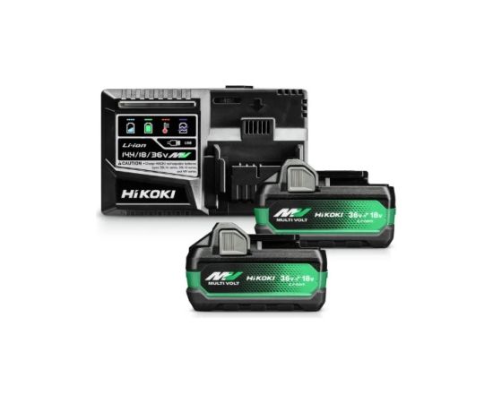 Piederumu komplekts Hikoki UC18YSL3WHZ; 18/36 V; 2x2,5 Ah; Li-ion Зарядные устройства