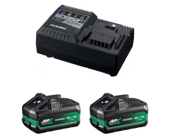Piederumu komplekts Hikoki UC18YSL3WJZ; 18/36 V; 2x4,0 Ah; Li-ion Аккумуляторы