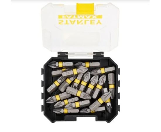 Skrūvgriežu uzgaļu komplekts Stanley STA88568-XJ; PZ2; 20 gab. Аксессуары для дрелей