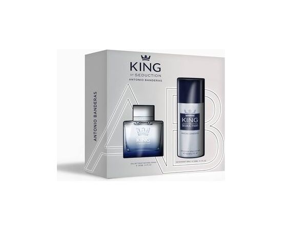 Antonio Banderas King Of Seduction Dárková sada EDT 100 ml a deospray 100ml Dāvanu komplekti
