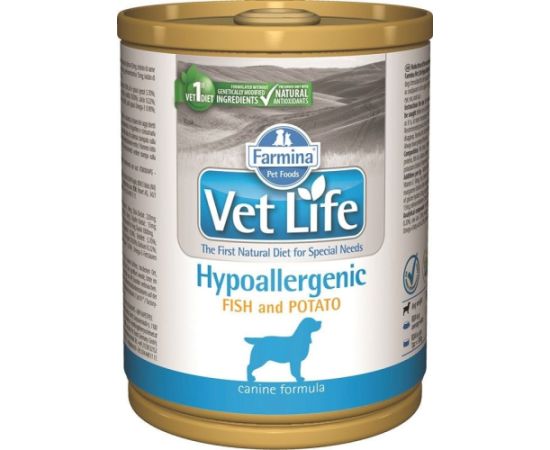 Farmina Pet Foods Karma Vet Life Hypoallergenic Fish&Potato 300g Suņu barība