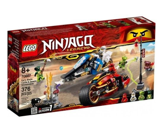 LEGO Ninjago Motocykl Kaia i skuter Zane’a (70667) Новости - Детские товары