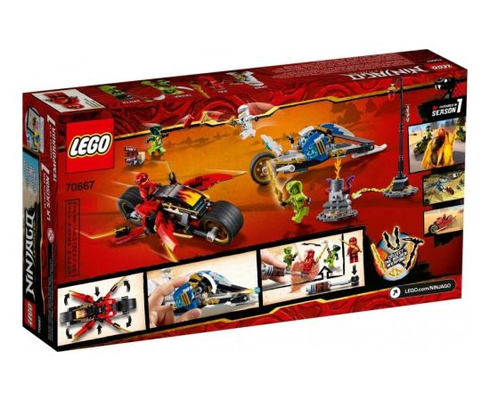LEGO Ninjago Motocykl Kaia i skuter Zane’a (70667) Новости - Детские товары