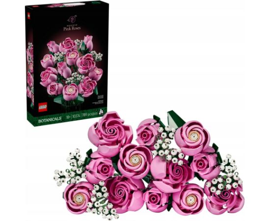 LEGO(R) BOTANICALS 10374 Bukiet różowych róż Jaunumi, Bērnu preces