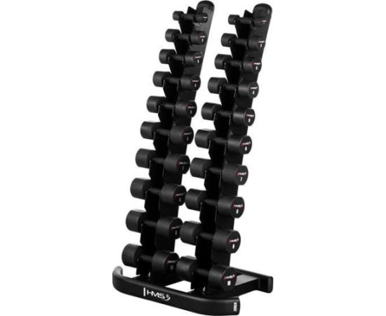 ZESTAW HANTLI POLIURETANOWYCH HPT 2 x 1 - 10 KG (110 KG) + STOJAK STR37 HMS Велосипеды